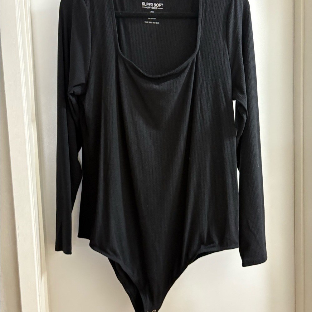 Torrid Black Long Sleeve Bodysuit